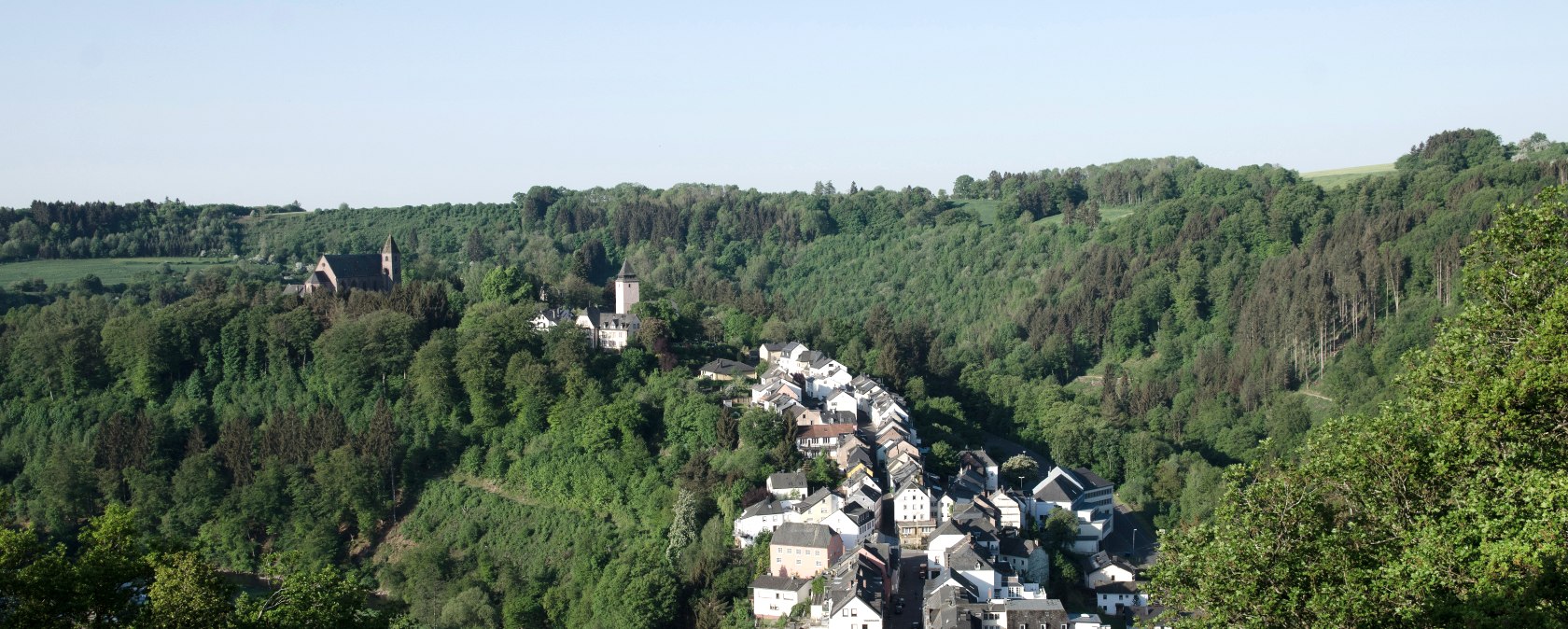 Blick von der Mariensäule auf Kyllburg, © TI Bitburger Land