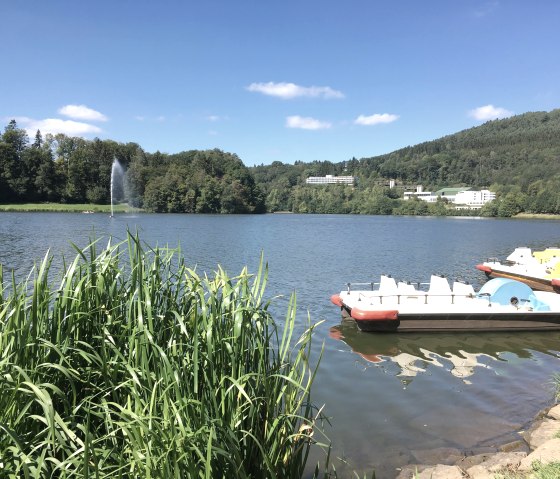 Stausee Biersdorf - Tretboote, © TI Bitburger Land