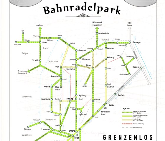 Bahnradelpark-Karte