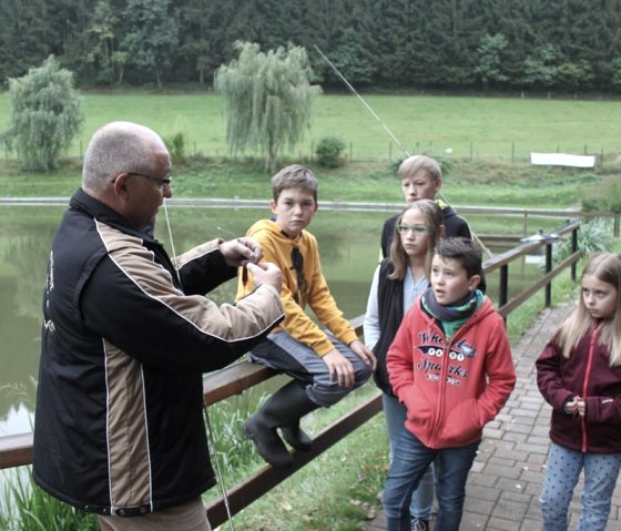 Angeln am Weiher in Burbach, © Angelverein Burbach