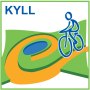 Kyll cycle path markings in the Eifel