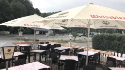 Terrasse - Pizzeria Romana, © Tourist-Information Bitburger Land