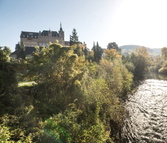 Ahr-Radweg: Radwandern entlang der Ahr, Blick auf Kloster Calvarienberg, © Rheinland-Pfalz Tourismus GmbH/D. Ketz