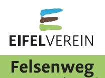 Markierung Eifelverein Felsenweg, © Eifelverein