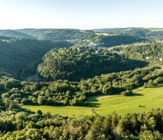 Vue sur la boucle de la Kyll autour de Kyllburg, © Eifel Tourismus GmbH, Dominik Ketz