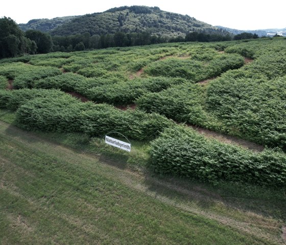 Naturlabyrinth von oben, © TI Bitburger Land