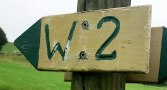 Markierung Wanderweg in Wilsecker "W2", © Tourist-Info Bitburger Land