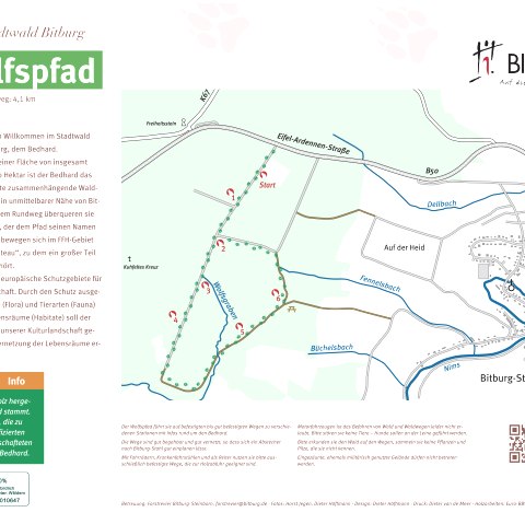 infotafel-start-wolfspfad, © Forstrevier Bitburg