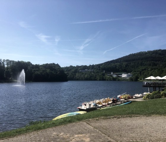 Blick auf den Bitburger Stausee in Biersdorf am See, © TI Bitburger Land