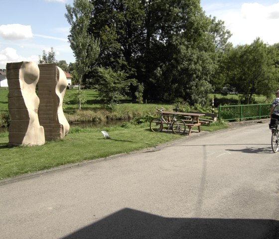 Skulpturen Nims Radweg, © Frank Schaal