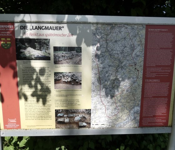 Tafel Langmauer, © TI Bitburger Land