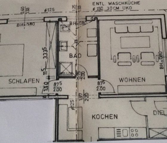 Floor plan - Pint vacation apartment