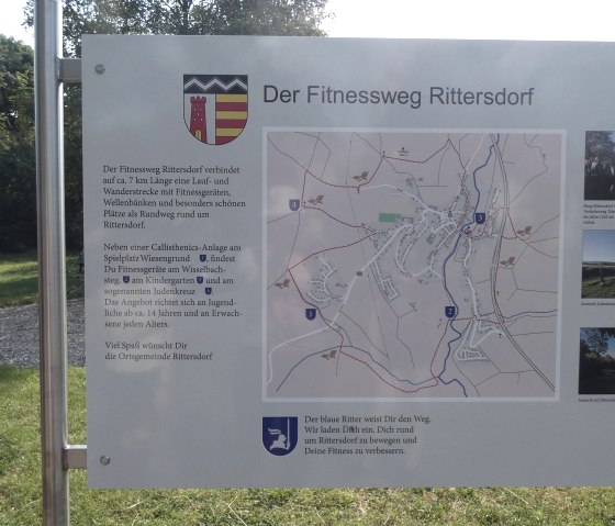 Starttafel Fitnessweg, © Tourist Information Bitburger Land